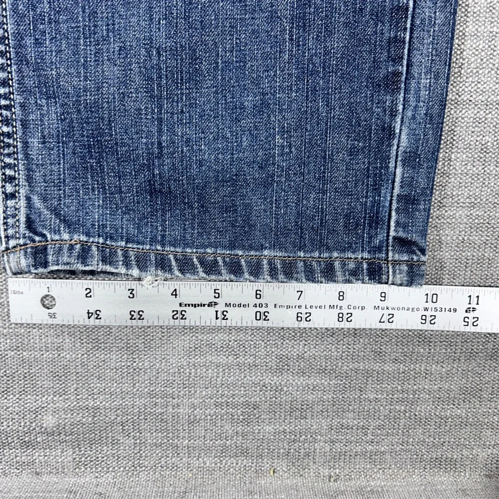 Perry Ellis Straight Leg Jeans Mens 36x32 Blue Good Cotton Denim 1506